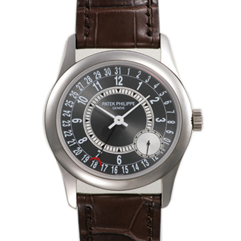 PATEK PHILIPPE パテックフィリップ スーパーコピー カラトラバ 6000G-010 シルバー/アンスラサイト